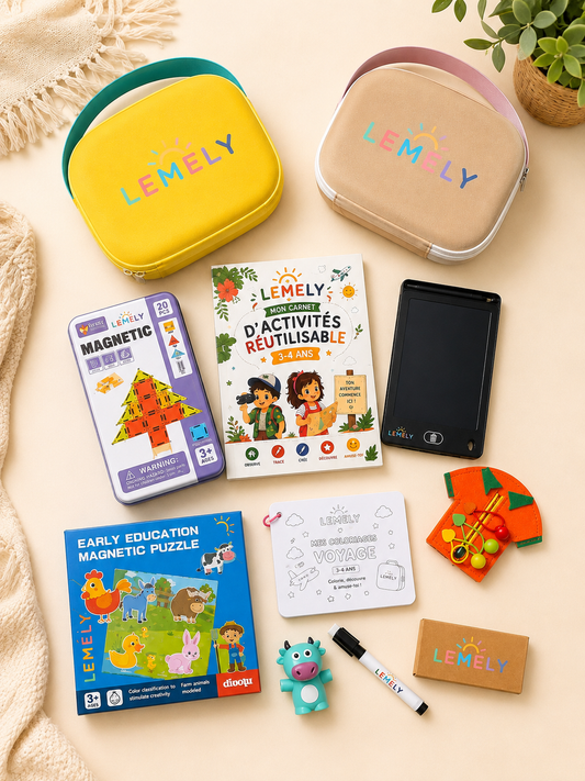 Kit de voyage enfant 3-4 ans sans écran | Lemely